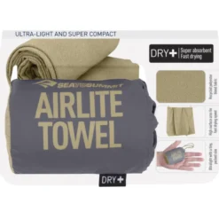 Serviette microfibre sea to summit airlite towel l 60x120 sable