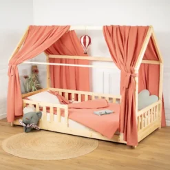 Set double ciel de lit cabane