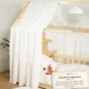 Set double ciel de lit cabane blanc