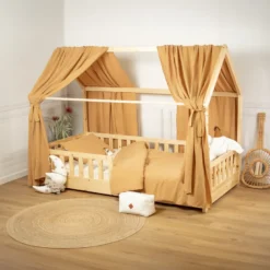 Set double ciel de lit cabane camel