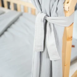 Set double ciel de lit cabane gris