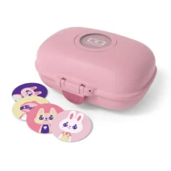 Set goûter enfant rose + accessoires