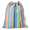 Set support bois avec hamac double franges pastel