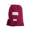 Set support bois avec hamac double brésilien bordeaux