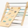 Set triangle pikler mur et rampe naturel Bois