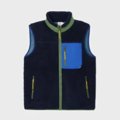 Sherpa sans manches mixte bleu xl