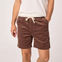 Short en velours marron S