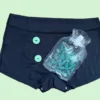 Shorty et bouillotte intégrée l vert
