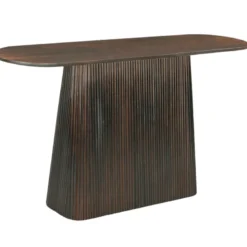Sienne-console 140 cm en bois massif brun