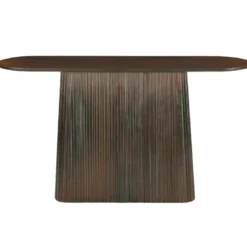 Sienne-console 140 cm en bois massif brun