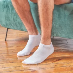 Socquettes unies blanc