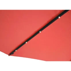 Solenzara parasol terracotta droit carré 3 x 3 m led