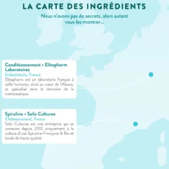 Spiruline française bio - tonus 20 jours