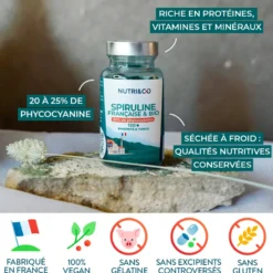 Spiruline française bio - tonus 20 jours