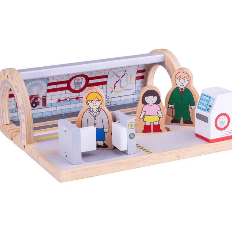 Station de métro en bois