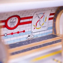 Station de métro en bois