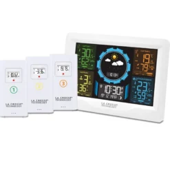 Station météo 3 sondes blanc