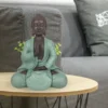Statue bouddha méditation vert