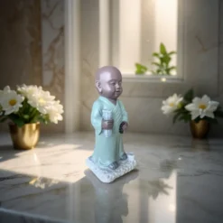 Statue bouddha porte-encens tripitaka