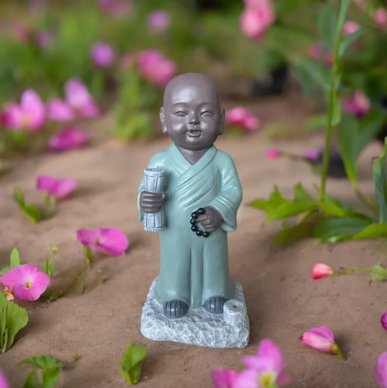 Statue bouddha porte-encens tripitaka