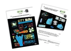 Stickers city slow couleur