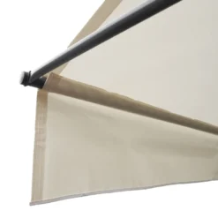 Store banne chene 3×1,2m pour balcon - toile beige, structure grise