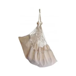 Support bois mélèze avec hamac chaise écru