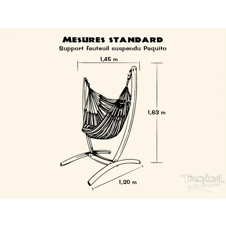 Support paquito avec hamac-chaise poligo