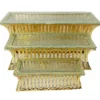 Supports à dessert dorés - lot de 3