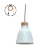 Suspension lampe baladeuse rosinette simple émail brillant