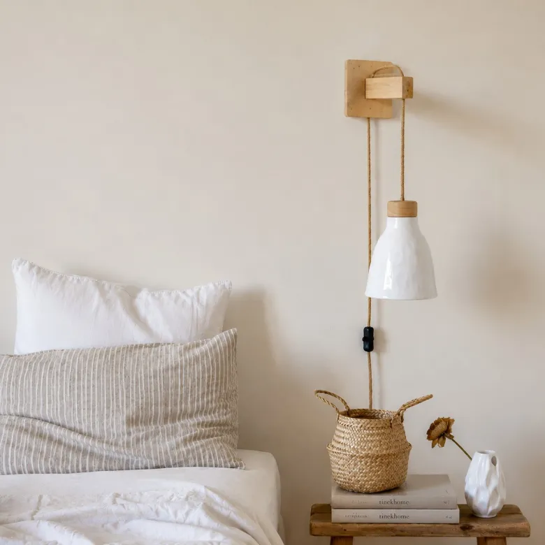 Suspension lampe baladeuse rosinette simple émail brillant
