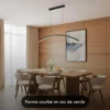 Suspension led - inoleds - keula noir - dimmable