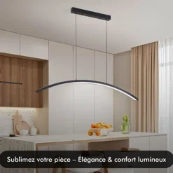 Suspension led - inoleds - keula noir - dimmable