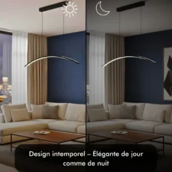 Suspension led - inoleds - keula noir - dimmable