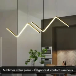 Suspension led - inoleds - ripple noir