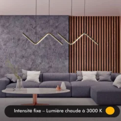 Suspension led - inoleds - ripple noir