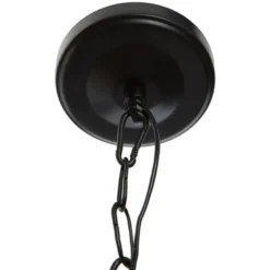 Suspension métal ronde d30 noir