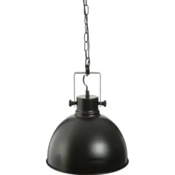 Suspension métal ronde d30 noir