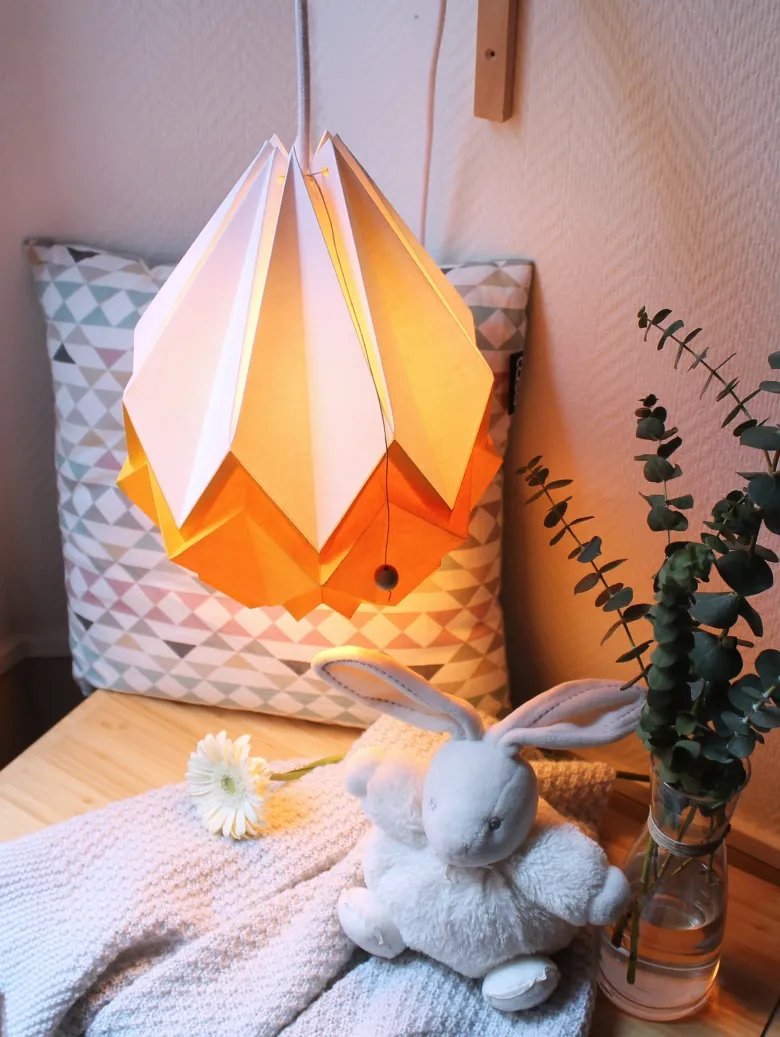 Suspension origami bicolore - taille m