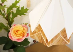 Suspension origami en ecowood - taille s
