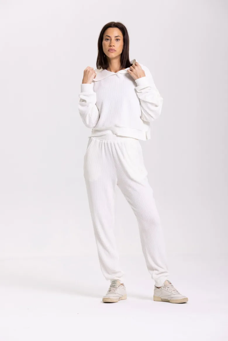 Sweat capuche mika onamaste-ivoire S-M