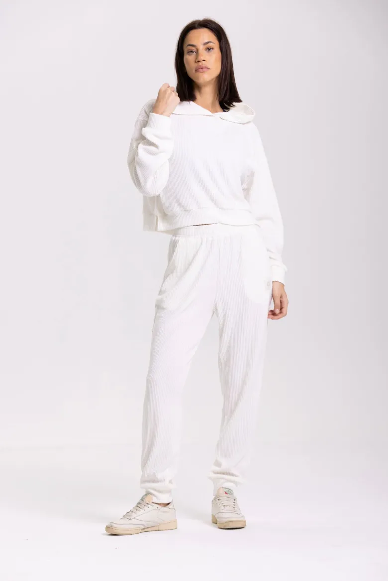 Sweat capuche mika onamaste-ivoire S-M