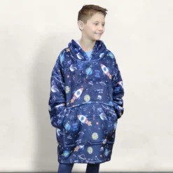 Sweat à capuche plaid - enfant