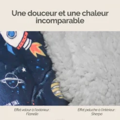 Sweat à capuche plaid - enfant