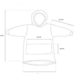Sweat à capuche plaid - enfant