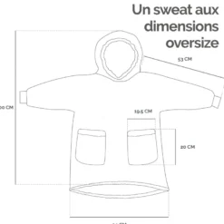 Sweat capuche + poches - sherpa flanelle