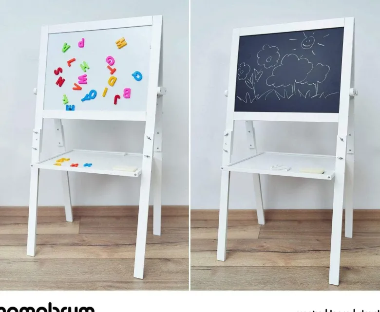 Tableau enfant chevalet 2 faces réglable