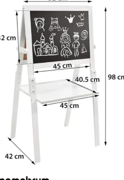 Tableau enfant chevalet 2 faces réglable
