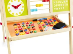 Tableau enfant en bois, chevalet pliable