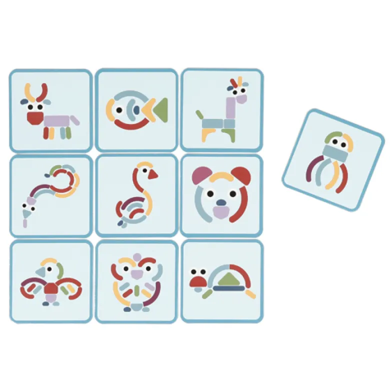 Tableau magnétique géoformes animaux